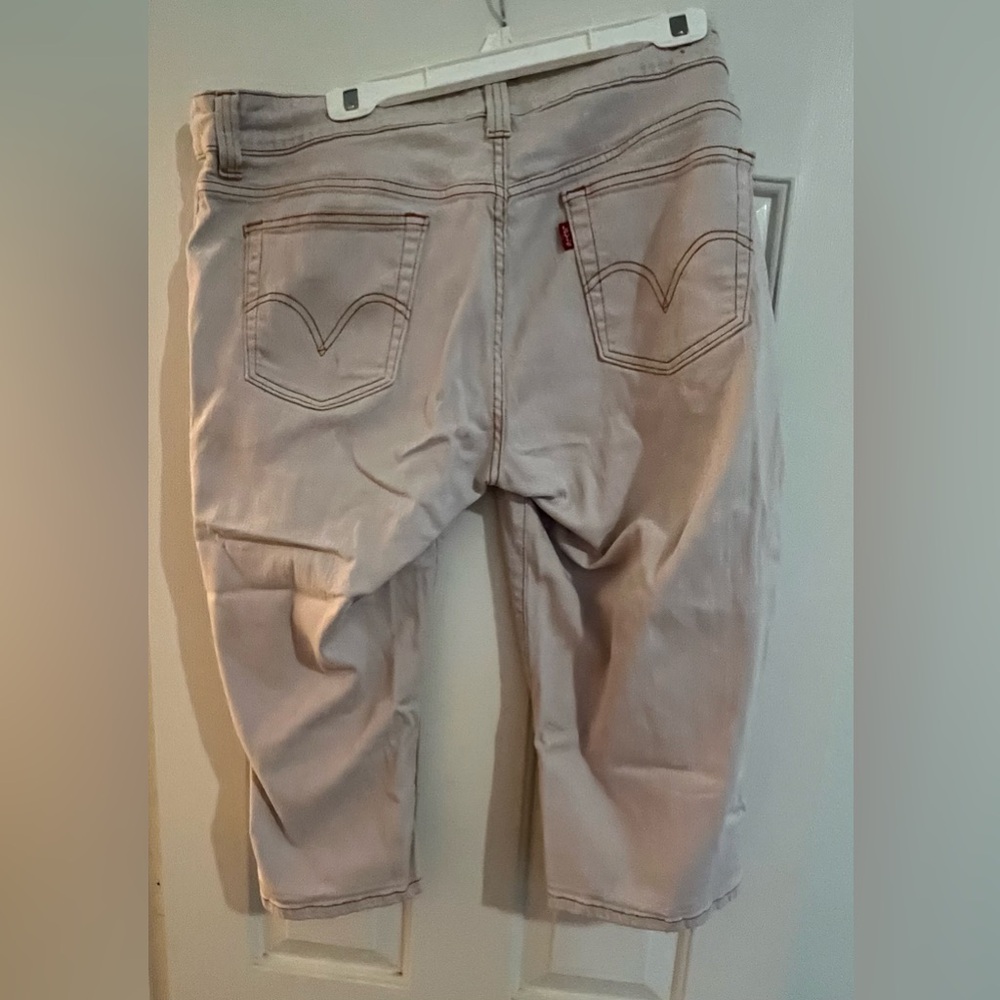 Levi's Cream Boot Cut Jeans